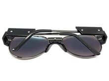 Exaggerated Classic Vintage Retro Style SUNGLASSES Large Black Frame 4563