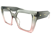Oversized Vintage Retro Style Clear Lens EYEGLASSES Thick Square Gray Frame E2088