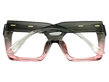 Oversized Vintage Retro Style Clear Lens EYEGLASSES Thick Square Gray Frame E2088