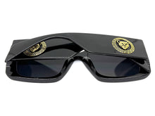Oversized Luxury Vintage Retro Style SUNGLASSES Super Thick Black Frame - Dark Lens 15013