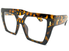 Oversized Vintage Retro Style Clear Lens EYEGLASSES Thick Square Tortoise Frame E2088