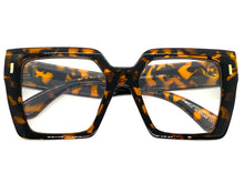 Oversized Vintage Retro Style Clear Lens EYEGLASSES Thick Square Tortoise Frame E2088