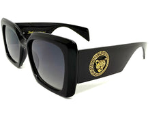 Oversized Luxury Vintage Retro Style SUNGLASSES Large Super Thick Black Frame 15013
