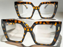 Oversized Vintage Retro Style Clear Lens EYEGLASSES Thick Square Tortoise Frame E2088
