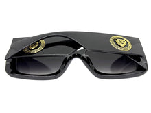 Oversized Luxury Vintage Retro Style SUNGLASSES Large Super Thick Black Frame 15013