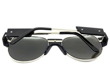 Exaggerated Classic Vintage Retro Style SUNGLASSES Large Black Frame 4563