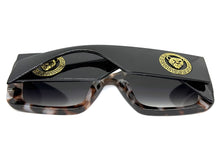 Oversized Luxury Vintage Retro Style SUNGLASSES Large Super Thick Leopard Frame 15013