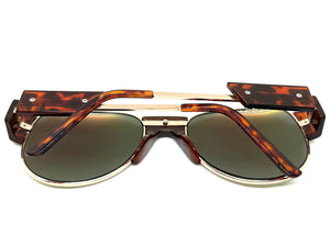 Exaggerated Classic Vintage Retro Style SUNGLASSES Large Tortoise Frame 4563