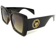 Oversized Luxury Vintage Retro Style SUNGLASSES Large Super Thick Leopard Frame 15013