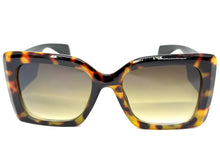 Oversized Luxury Vintage Retro Style SUNGLASSES Large Super Thick Leopard Frame 15013