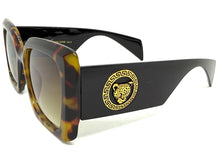 Oversized Luxury Vintage Retro Style SUNGLASSES Large Super Thick Leopard Frame 15013
