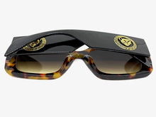 Oversized Luxury Vintage Retro Style SUNGLASSES Large Super Thick Leopard Frame 15013