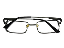 Classy Elegant Modern Contemporary Style Clear Lens Blue Light Block Computer EYEGLASSES Square Gunmetal Frame 76017