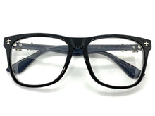 Classic Vintage Retro Style Clear Lens EYEGLASSES Black Frame 1388