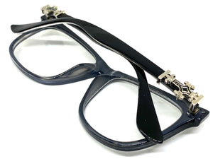 Classic Vintage Retro Style Clear Lens EYEGLASSES Black Frame 1388