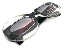 Oversized Vintage Retro Style SUNGLASSES Large Round Black Frame 4724