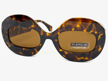Oversized Vintage Retro Style SUNGLASSES Large Round Tortoise Frame 4724