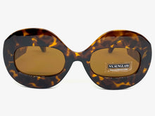 Oversized Vintage Retro Style SUNGLASSES Large Round Tortoise Frame 4724