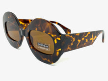 Oversized Vintage Retro Style SUNGLASSES Large Round Tortoise Frame 4724