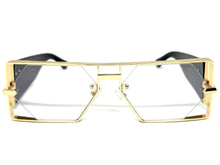 Classic Vintage Retro Hip Hop Rapper Style Clear Lens EYEGLASSES Large Gold Frame 5542
