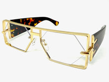 Classic Vintage Retro Hip Hop Rapper Style Clear Lens EYEGLASSES Large Gold Frame 5542