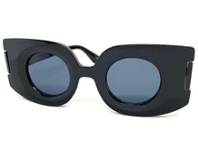 Oversized Exaggerated Retro Style SUNGLASSES Large Black Frame 80520