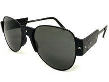 Exaggerated Classic Vintage Retro Style SUNGLASSES Large Black Frame 4562