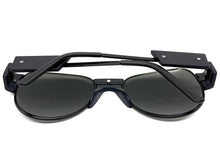 Exaggerated Classic Vintage Retro Style SUNGLASSES Large Black Frame 4562