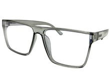 Classy Contemporary Modern Style Clear Lens Blue Light Block Computer EYEGLASSES Gray Frame 35004