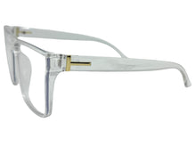 Classy Contemporary Modern Style Clear Lens Blue Light Block Computer EYEGLASSES Transparent Frame 35004