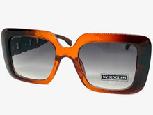 Classic Vintage Retro Luxury Hip Hop Style SUNGLASSES Square Brown Frame 8263