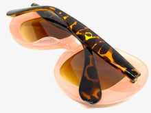 Oversized Exaggerated Vintage Retro Style SUNGLASSES Round Pink Frame E2083