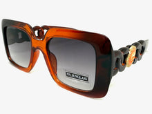 Classic Vintage Retro Luxury Hip Hop Style SUNGLASSES Square Brown Frame 8263