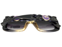 Classic Vintage Retro Luxury Hip Hop Style SUNGLASSES Square Purple Frame 8263