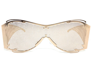 Costume Party Club Raver Party SUNGLASSES Rose Gold Metal Mesh Frame 5198