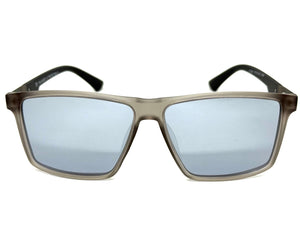 Classic Sporty Driving Fishing POLARIZED SUNGLASSES Gray Frame - Silver Lens 5321