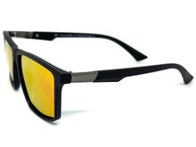 Classic Sporty Driving Fishing POLARIZED SUNGLASSES Black Frame - Orange Lens 5321