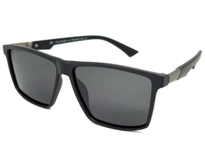 Classic Sporty Driving Fishing POLARIZED SUNGLASSES Black Frame - Dark Lens 5321