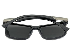 Classic Sporty Driving Fishing POLARIZED SUNGLASSES Black Frame - Green Lens 5320