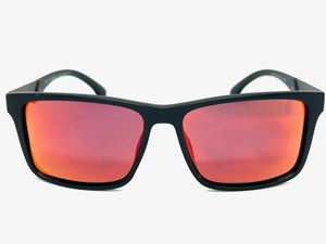 Classic Sporty Driving Fishing POLARIZED SUNGLASSES Black Frame - Orange Lens 5320