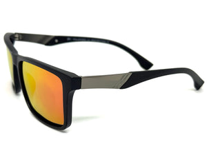 Classic Sporty Driving Fishing POLARIZED SUNGLASSES Black Frame - Orange Lens 5320