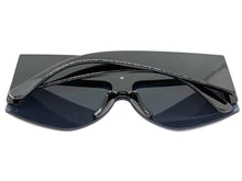 Oversized Classic Modern Retro Shield Style SUNGLASSES Large Thick Black Frame 9099