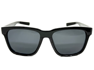 Classic Sporty Driving Fishing POLARIZED SUNGLASSES Large Black Frame - Dark Lens 9086