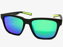 Classic Sporty Driving Fishing POLARIZED SUNGLASSES Large Black Frame - Green Lens 9086