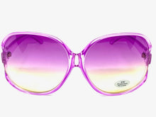 Oversized Exaggerated Retro Style SUNGLASSES Huge Purple Frame 5618