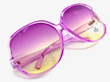 Oversized Exaggerated Retro Style SUNGLASSES Huge Purple Frame 5618