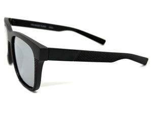 Classic Sporty Driving Fishing POLARIZED SUNGLASSES Large Black Frame - Gray Lens 9086