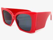 Oversized Exaggerated Retro Cat Eye Style SUNGLASSES Super Thick Red Frame 2147