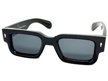 Classic Vintage Retro Style SUNGLASSES Super Thick Black Frame - Dark Lens E2165