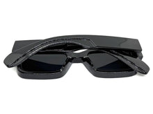 Classic Vintage Retro Style SUNGLASSES Super Thick Black Frame - Dark Lens E2165
